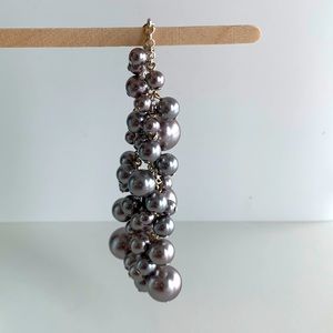 Silver tone bead Cluster bracelet